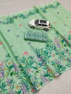 MG 344 Plain Linen Printed Daily Wear Non Catalog Saree